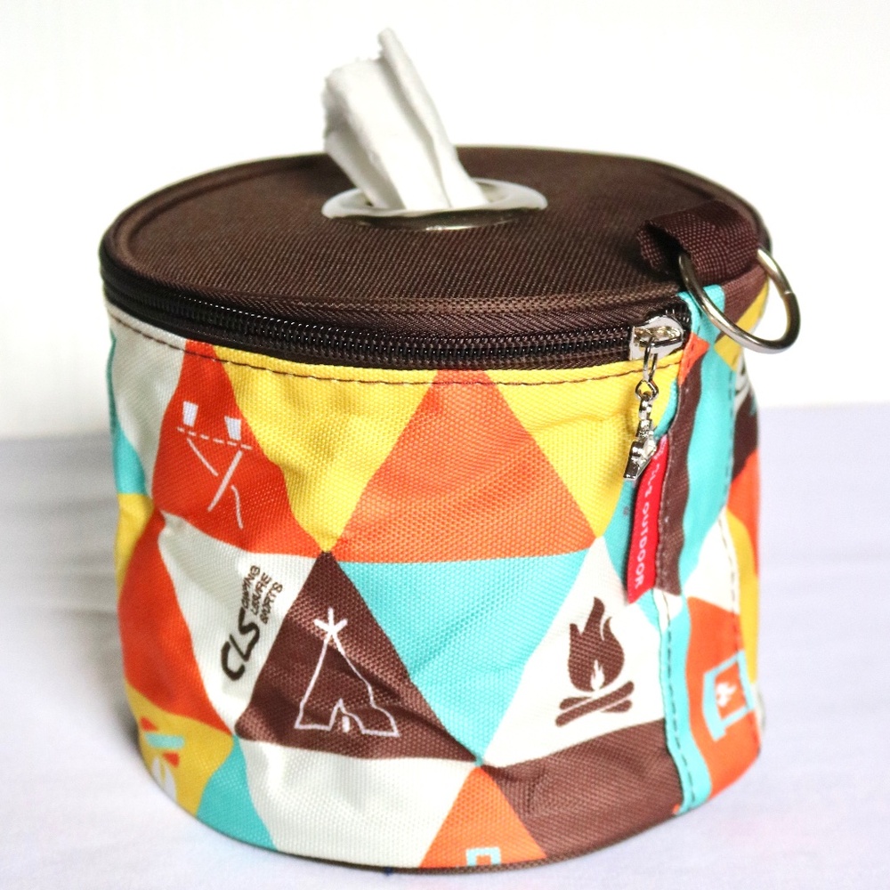 Camping Toilet Paper Roll Holder Hanging Collapsable Travel Vacation Outdoors